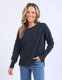 Jayne Throw On Top - Navy