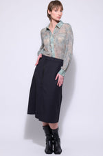 The Hepburn Skirt - Graphite