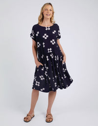 Positano Dress - Navy Print