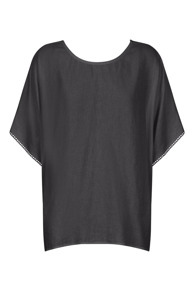 Amelie Relaxed Top - Graphite