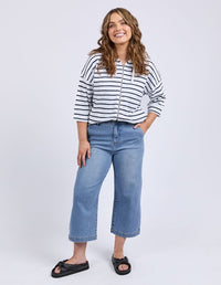 Sydney Cropped Wide Leg Jean - Light Blue Wash