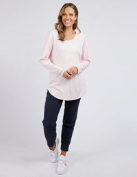 Scoop L/S Tee - Peony Pink
