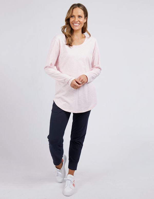 Scoop L/S Tee - Peony Pink