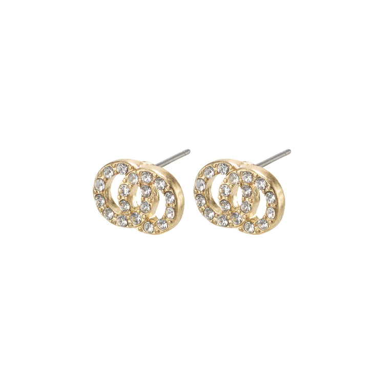 Victoria Pi Earrings - 8 - Gold Plated