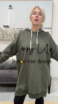 Cozy Up Long Hoodie - Green