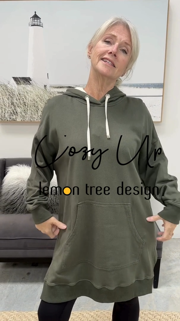 Cozy Up Long Hoodie - Green