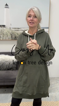 Cozy Up Long Hoodie - Green