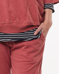 Wash Out Lounge Pant - Deep Rose