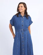 Aimee Denim Dress - Mid Blue Wash