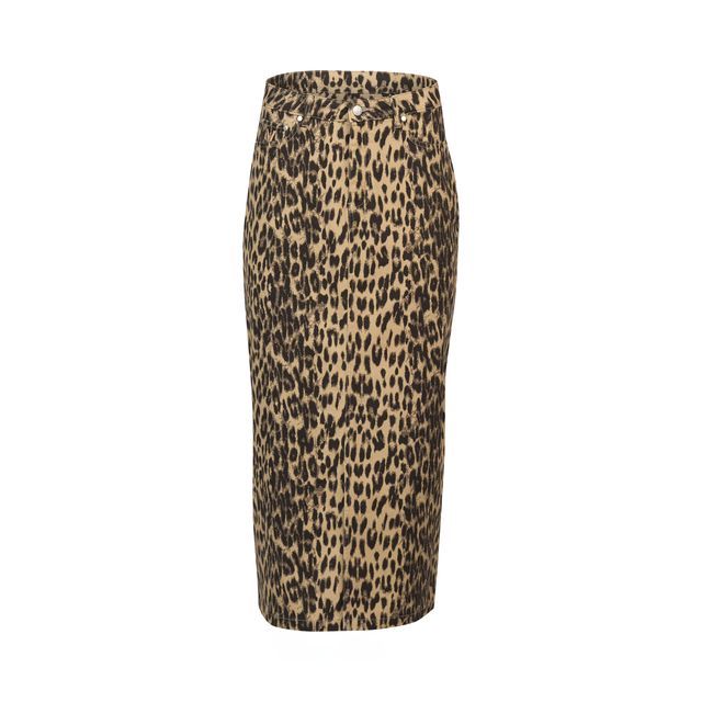 Mid Length Skirt with Centre Front Split - Rafiki