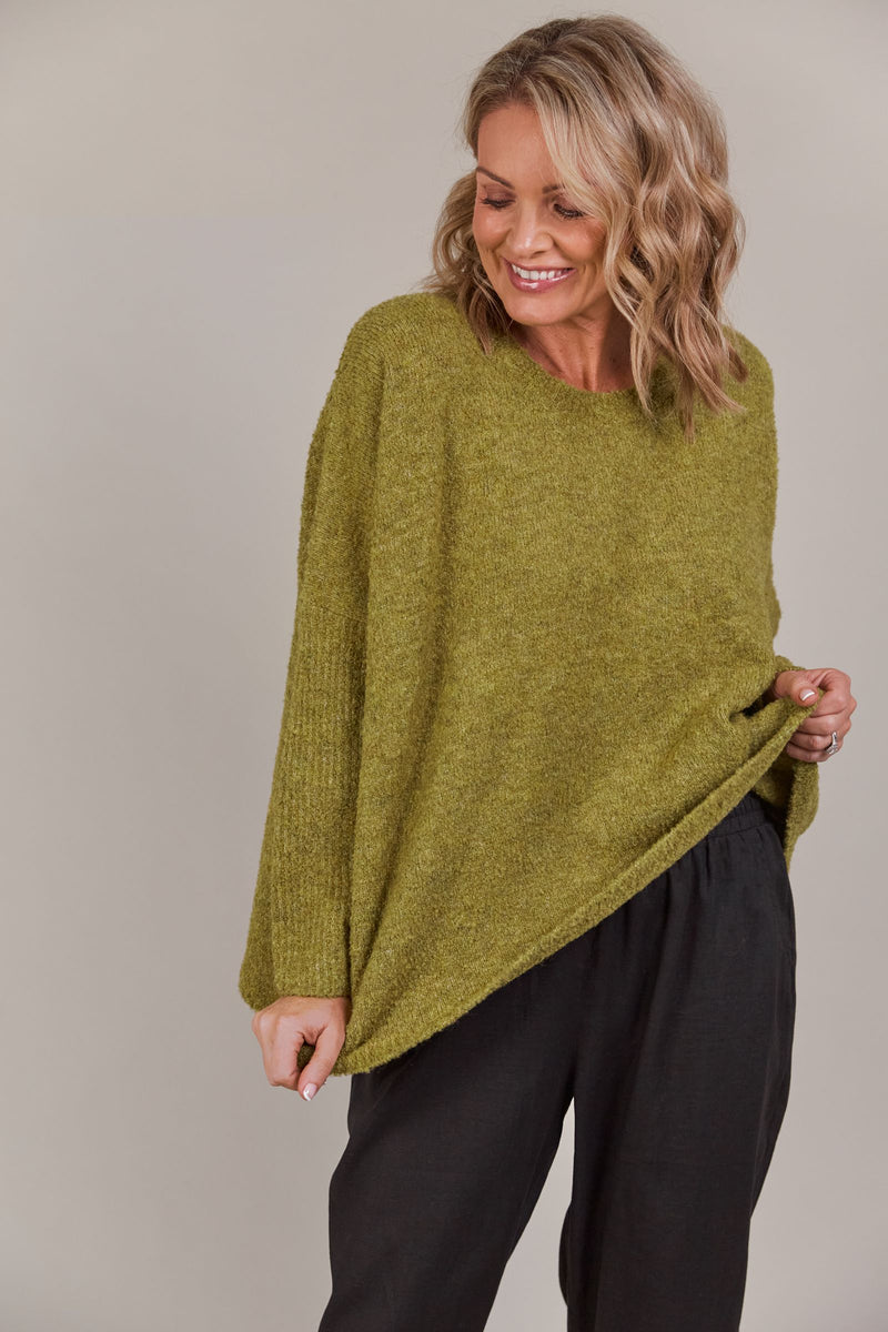 Folie Relaxed Knit - Chartreuse