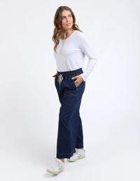Greta Wide Leg Pant - Extra Dark Wash
