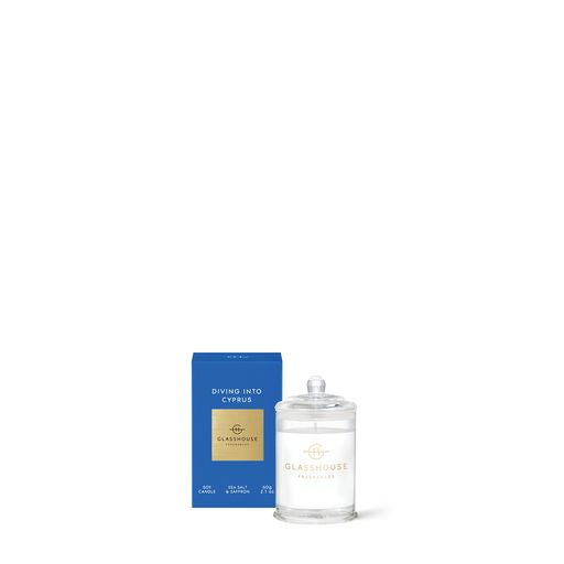 60g Candle - Driving Into Cyprus - SEA SALT & SAFFRON