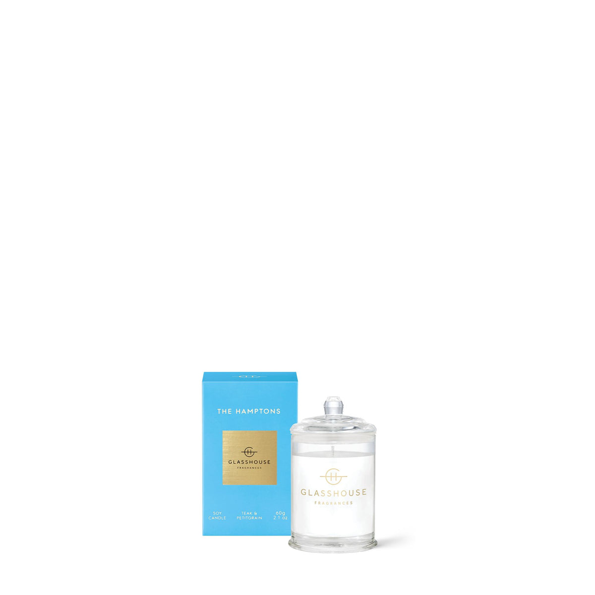 60g Candle - The Hamptons - TEAK & PETITGRAIN