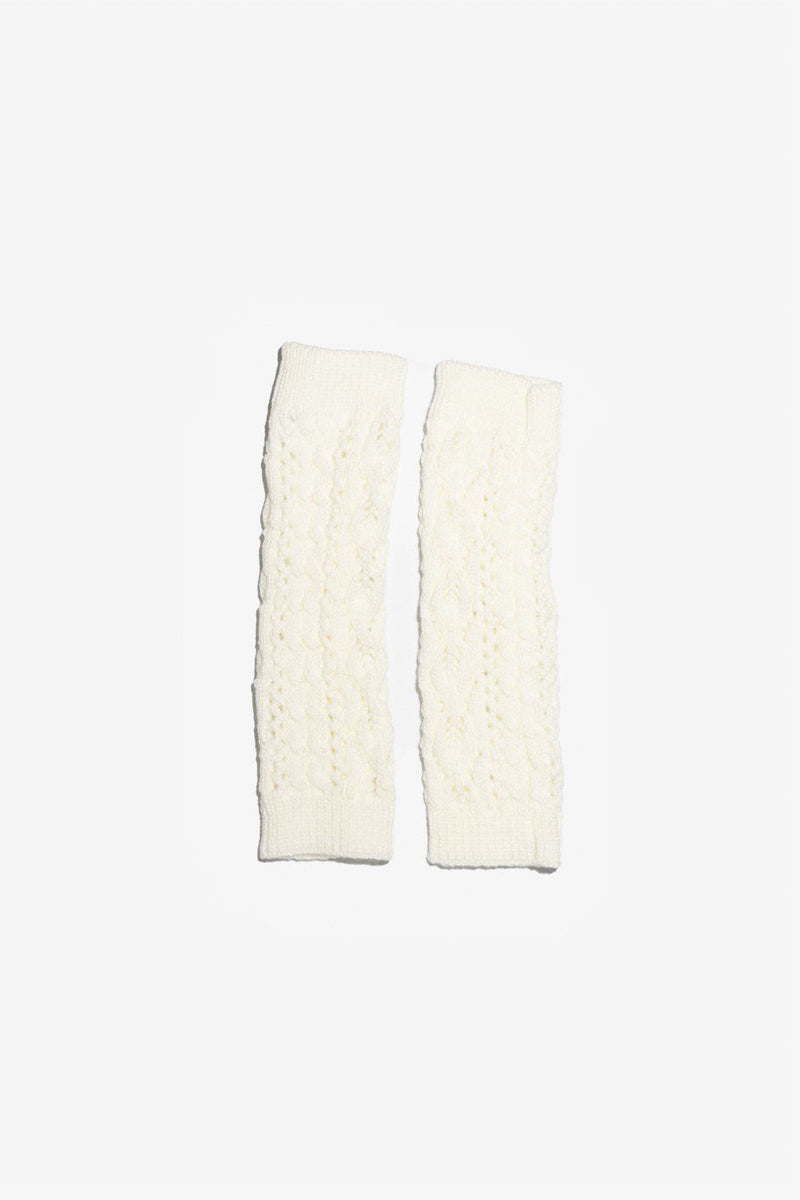 Lina Fingerless Gloves - Cream